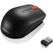 Lenovo 4Y50R20864 Essential Wireless Mouse - Black Optical Sensor - Radio Frequency - USB - 1000 dpi -- 3 Button(s) - Symmetrical [4Y50R20864]