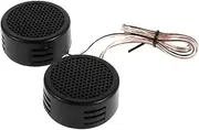 JUMPLAWN 1 Pair Mini Dome Car Tweeter Speakers High Fidelity Sound for Automotive Audio System Compact Portable Design Durable Construction for Car Maintenance