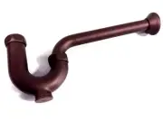 JADO 874.124.105 Traditional P-Trap Drain Pipe in Old Bronze 1-1/4"