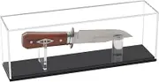 Qinry Knife Display Case - Military Folding Pocket Knife Display Box Stand Holder Cabinet Protection Collection