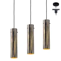 在飛比找momo購物網優惠-【Honey Comb】挪威森林木皮燈罩吊燈(EX-6916