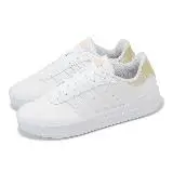 adidas 休閒鞋 Court Platform 女鞋 白 金 皮革 低筒 復古 板鞋 小白鞋 愛迪達 GV8997