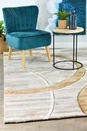 Pompon Fluff Beige Rug
