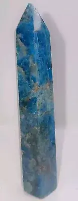 Beautiful Apatite Crystal Flashy Blue Apatite Tower (Price Incld Shipping)
