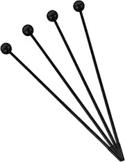 Yardwe 2 Pairs Drum Rod Plastic Musical Instruments Jazz Drumsticks Music Instruments for Drum Stick Portable Drumsticks Plastic Drumsticks Percussion Instrument Black