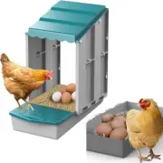 Chicken Nesting Box 1 Compartment Roll Out Chicken Coop Box With Plastic Basket