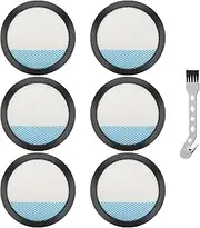 6 Pcs Washable Filter for Ryobi 18V 1 + Cordless Stick Vacuum PCL720, PBLSV716, PBLSV717 Replacement Parts, Compare to Part A32SV720N with Cleaning Brush