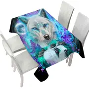 Animals Art Wolf Spirit Tablecloth