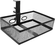 HEATSHAKING Multi Functional Under Table Hidden Storage Rack Rotating Organizer for Home Office No Drill Installation Design Keeps Desk Tidy and Organized