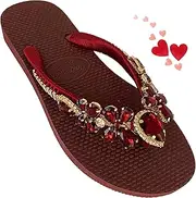 [AdDRESSingMe] Glam Rhinestones Flip Flops For Women