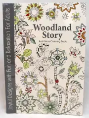 Oceanis Adult and Teen Coloring Book Woodland Story Theme