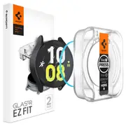 SPIGEN Galaxy Watch 6 44mm Screen Protector, Genuine Tempered EZ Fit 9H Slim Glass 2 PCS Cover for Samsung