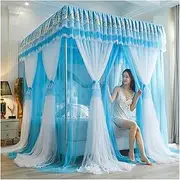Bed Canopy Bed Canopy for/Adults, 360° Wrap High Density Mesh Mosquito Net, Bedroom Decorative Bed Curtain (Size : 150x200x200cm)