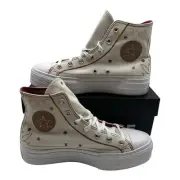 Converse Chuck Taylor All Star Lift Platform Western Stitch Shoes Women's Size 7