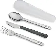 Joseph Joseph GoEat Stainless-Steel Reusable, Travel Cutlery Set - Anthracite