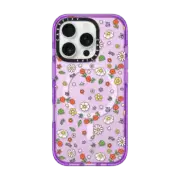 iPhone 16 Pro Impact Case MagSafe Compatible Flower Power Clear by Martina Martian