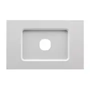 Clipsal Saturn Zen Grid and Plate 1 Gang Zen White Less Mech - Z4031VH-ZW