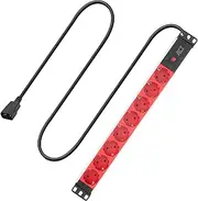 ACT 19" Power Strip C14 IEC60320, 8 Way, 10A/2500W, for 19" Rack Server Cabinets PDU Power Strip Wall Mounted, 3m Cable - PD3004