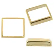 14K Yellow Gold Emerald Cabochon Bezel Head Setting Mounting 2.50ct-26.00ct USA