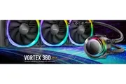 ANTEC VORTEX 360mm ARGB AIO Liquid CPU Cooler + ARGB Controller, EPDM High-Density Tubing, LGA 115x, 1200, 1700, 20xx, AM3, AM4 AM5, s