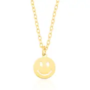 9ct Yellow Gold Smiley Face Pendant