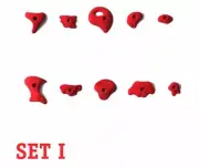 Groperz Advanced Route Setting Hand Holds Set I 10 Total Pieces