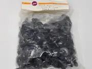 Bulk VTG Zims 21mm Round Black Flat Domed Plastic Safety Eyes Crochet Craft Doll