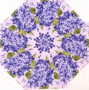 16 9.5" Flowerhouse Lilacs #L1 * Stack 'n Whack Quilt Blocks Kaleidoscope