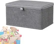 Lockable Storage Box, Clothes Storage, Toy Organiser, Stackable Tool Box with Lid, Safe Locking Box for Snacks, Jeans, Sweaters, Garage, Bedroom, Dresses