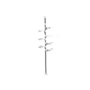 7-Layer Plant Stands Tension Pole Height Adjustable 230-290cm Metal Pot Hanging Flower Display Rack with 6 Trays and Hanging Hook for Indoor Balcony Patio