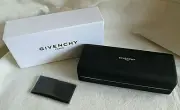 GIVENCHY PARIS EYEGLASS CLAMSHELL LARGE HARD CASE WITH BOX & CLOTH NEW