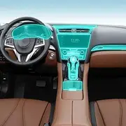 Car Interior Film Dashboard Piano Board Shift Center Console Anti-Scratch Transparent TPU Protection Film,for Acura CDX 2021-2023 (Style C for LHD)