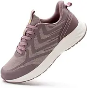 [RUNIC] Wide Toe Box Sneakers for Women - Extra Wide Width Lightweight Running Shoes, Breathable Walking Tennis Shoes with Arch Support and Non-Slip Rubber Outsole