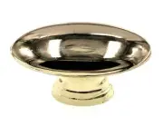 Amerock Allison Polished Brass 1 1/2" Oval Cabinet Knob BP76270-3 W/ Screw NEW!