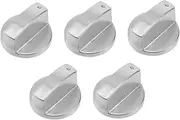 UPKOCH 5Pcs Gas Stove Knob Durable Cooktop Range Control Dial Knobs for Oven Replacement Ergonomic Design for Easy Installation and Control