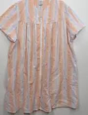 Croft & Barrow Intimates Women's 3X Zipper Light Weight Robe New