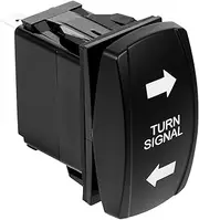 LALADEFIEE Turn Signal Switch LED Light Toggle Trailer Car Toggle Camper Toggle Bilge Pump Motorcycle Turn Signals The Switch Corner Light Turn Signal Rocker Switch Rv Toggle Switch Abs Black