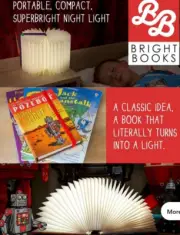 ECHO THREE POZEBOT Bright Books Folding Light USB Rechargeable Bed Reading Lamp