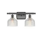 Innovations 1W 204-8-LED Large Beacon Sconce, Black/Seed - 515-1W-BK-G204-8-LED