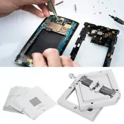 Fafeicy 10Pcs BGA Reballing Rework Station, Diagonal Template for Computer CP...