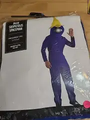 Blue Suspicious Spaceman Adult L/XL 44-46 Unisex #4002