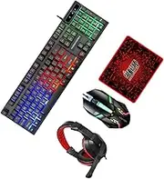 jojofuny Keyboard Gaming Keyboard Mouse Set Accessories Ergonomic Design Backlit Wireless