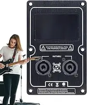 Stage Speaker Wiring Panel | Double 4-Core Socket Audio Input Wiring Board - Aluminum Alloy Terminal Binding Post, Subwoofer Audio Accessories