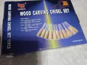Wood Chisel Set Carving Kit 11 Piece Professional Beginners Woodworking New