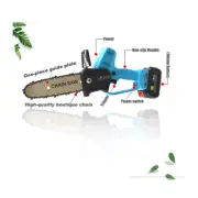 Mini Chainsaw 180mm Cordless Electric 21V Wood Cutting Pruning for Garden AU