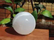 Large Polished Selenite Crystal Sphere