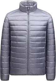 [Maiyifu-GJ] Men's Hooded Winter Puffer Jacket Thicken Windproof Warm Down Coats Lightweight Quilted Padded Coat Outerwear