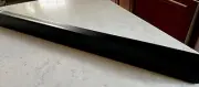 NEW Crate & Barrel 356965 MATTE BLACK Metal 24” Bar Wall Ledge Shelf - NEW