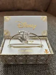 Disney Silver Plated Minnie Bangle Bracelet New in Box