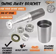 REAR BAR SWING AWAY SPARE WHEEL BRACKET KIT WITH 39 X 254 MM ROUND STUB AXLE 4WD
